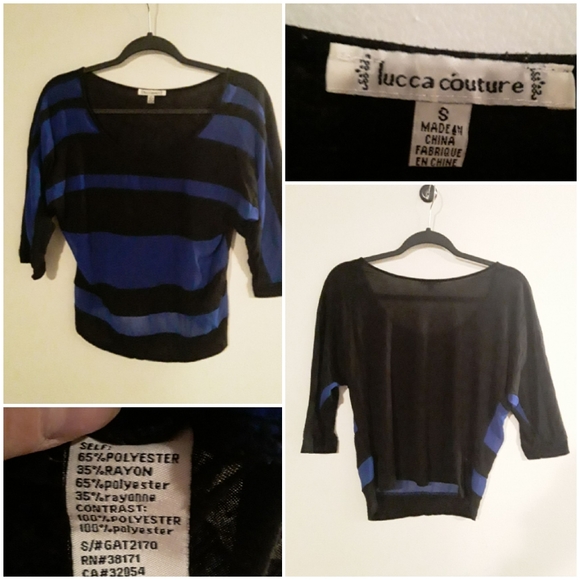 Luca Couture Women's See-Through Mid-Sleeve Tee - Picture 2 of 11